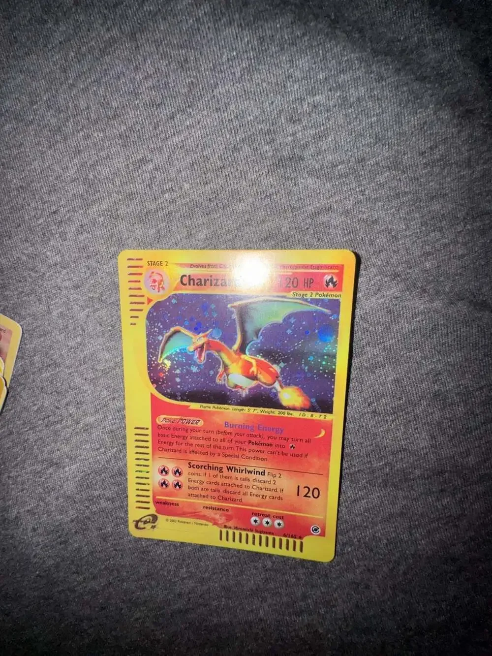 2002 Pokemon Expedition Base Set Holo Charizard #6/165